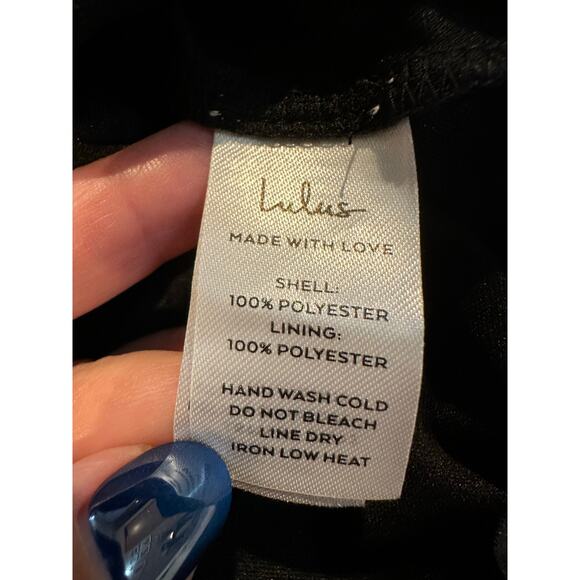 Lulus Women’s Broadway Show High-Low Gown Black Size Medium - Picture 9 of 13